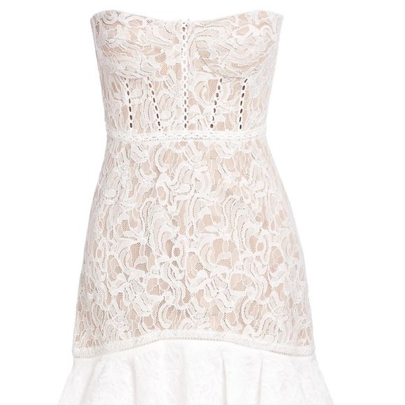 Jonathan Simkhai Mini Lace Corset Cocktail Dress - Picture 4 of 8